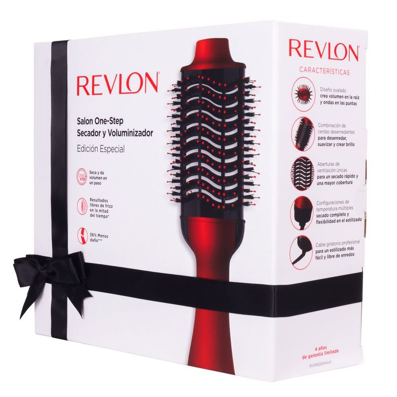 Cepillo para Cabello Revlon Acolchado Rojo