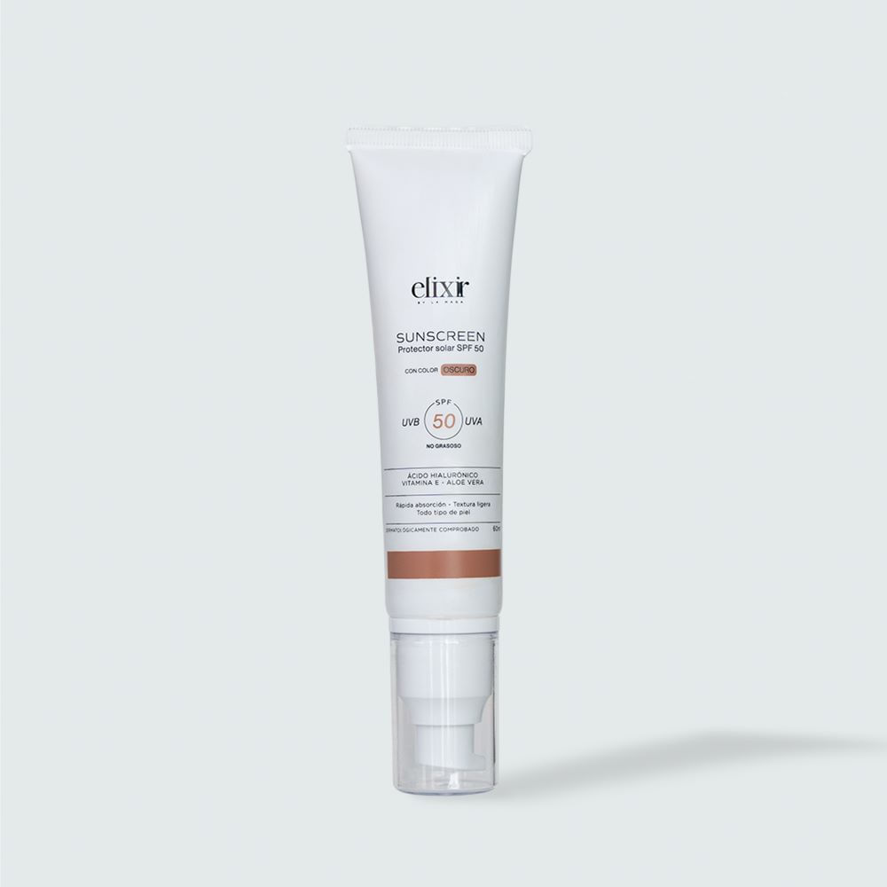 SUNSCREEN PROTECTOR SOLAR SPF 50 OSCURO ELIXIR BY LA MAGA PROTEGE ...