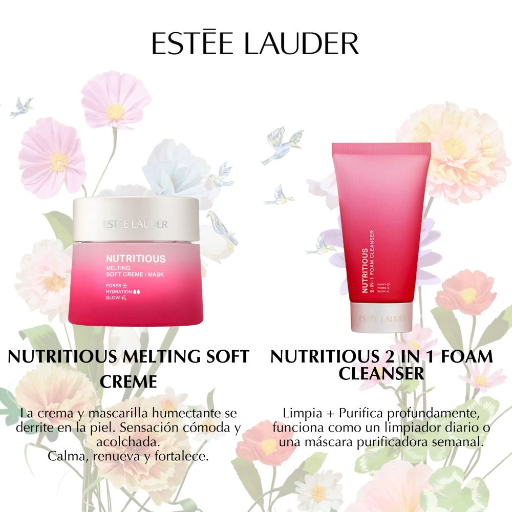 SET TRATAMIENTO FACIAL ESTEE LAUDER NUTRITIOUS SALEABLEESTEE LAUDERFACES
