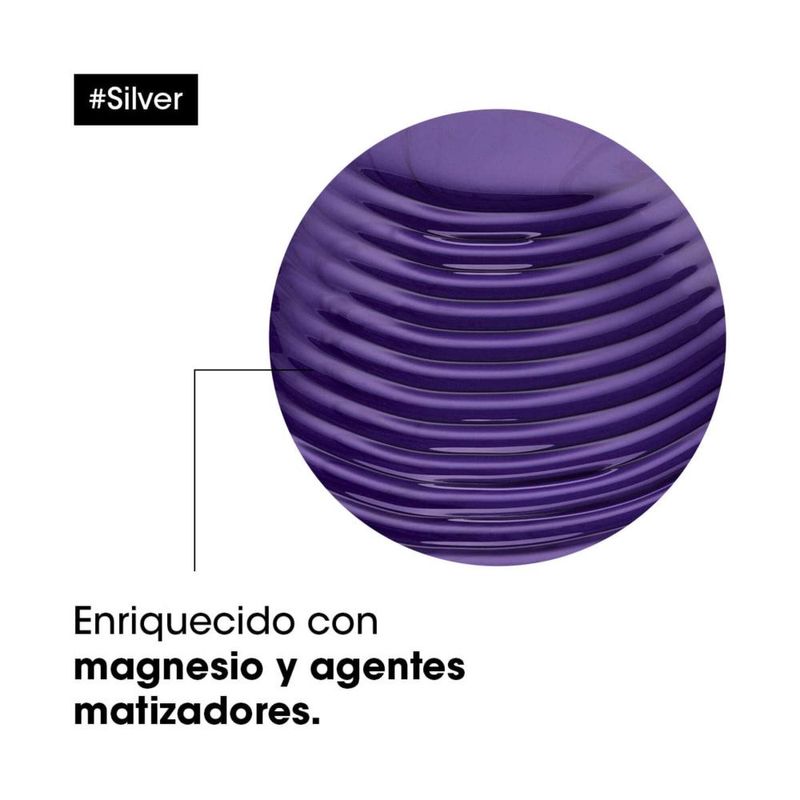 SHAMPOO-SILVER-CUIDADO-DEL-CABELLO-BLANCO-LOREAL-PROFESSIONNEL-300ML