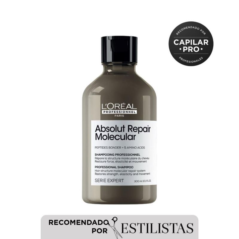 SHAMPOO-REPARADOR-ABSOLUT-REPAIR-MOLECULAR-PARA-CABELLO-MUY-DAÑADO-LOREAL-PRO-300ML